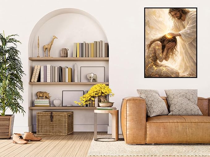 Benjenes Jesus Diamond Art Kits for Adults Christ Religious Diamond Paint
