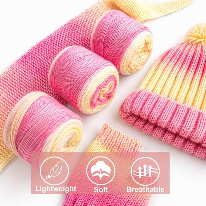 Knitting Kit for Beginners, Complete Starter Kit for Scarf, Hat, Gloves | Kitcroet Knitting Kit Video Tutorials & Written Guide; 2 Types of Needles & Knitting Accessories; 25% Extra Yarn Included