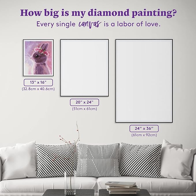 DIAMOND ART CLUB Fairy Bunny Diamond Art Kits for Adults