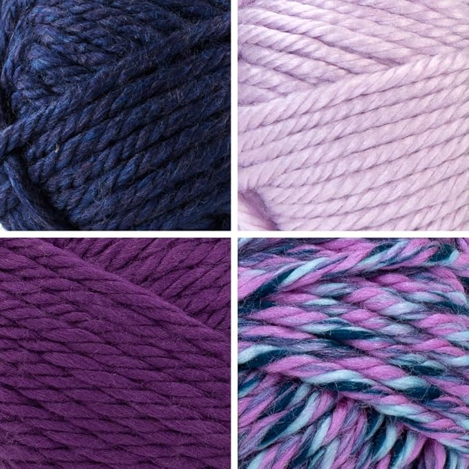 Lion Brand Yarn, Hometown Super Bulky Yarn, Chalet Pack, 4 Skeins