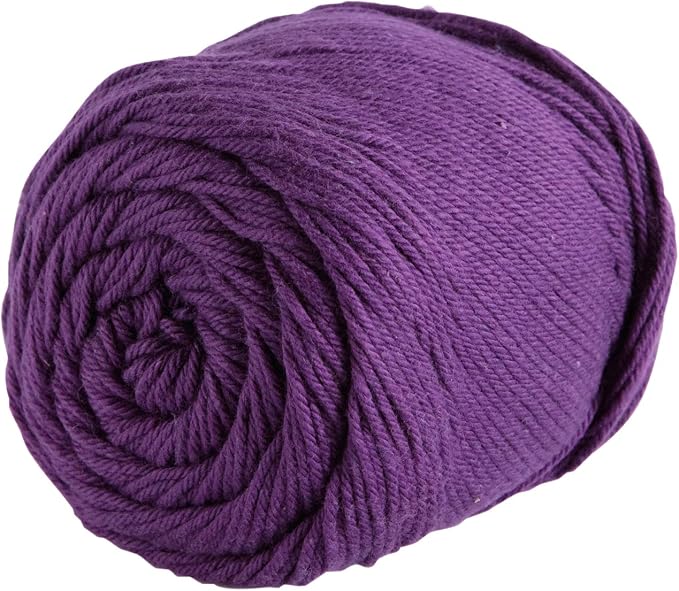 Knit Picks Dishie Purple Worsted Weight 100% Cotton Yarn for Crocheting