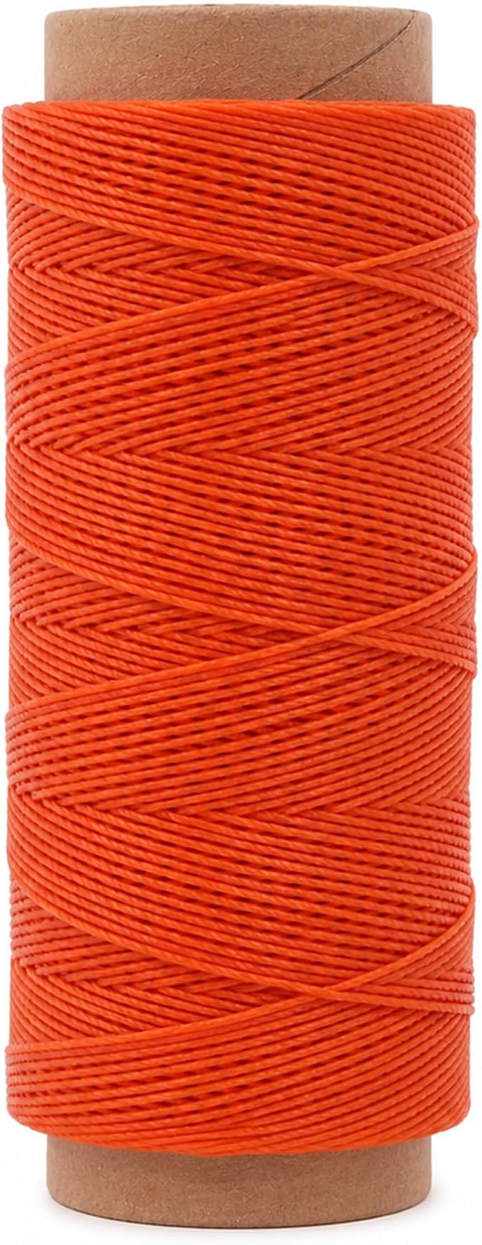 Mandala Crafts 50M 1mm Burnt Orange Round Waxed Thread for Leather Sewing