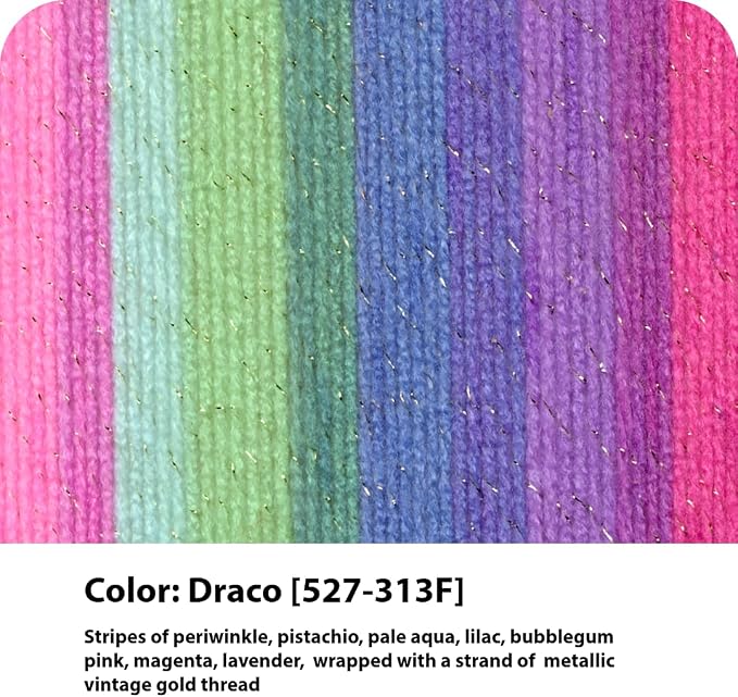 (3 Pack) Lion Brand Yarn Mandala Sparkle Yarn, Draco