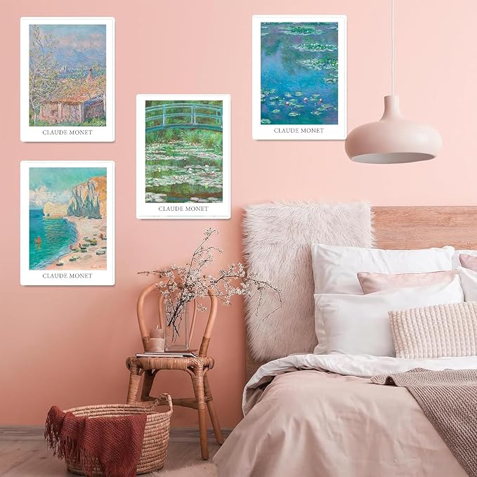 4 Pack Monet Diamond Art Kits for Adults Diamond Painting Kit for Beginner