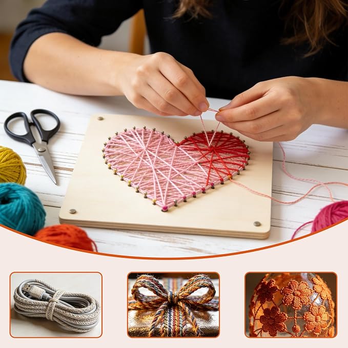 14 SKIENS Embroidery Floss - Cross Stitch Threads - Friendship Bracelets Floss - Crafts Floss, Orange Gradient
