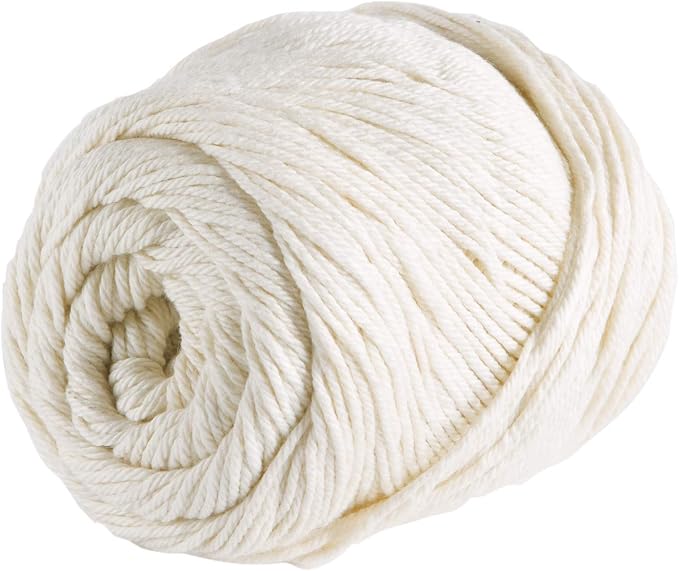 Knit Picks Dishie White Worsted Weight 100% Cotton Yarn for Crocheting