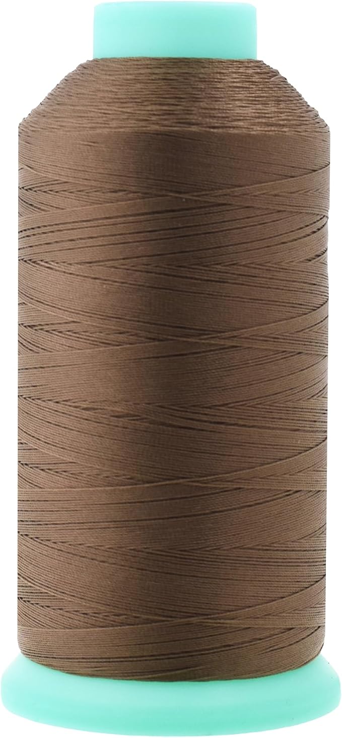 Mandala Crafts Size 69 210D T70 Coyote Brown Bonded Nylon Thread, 1500 YDs