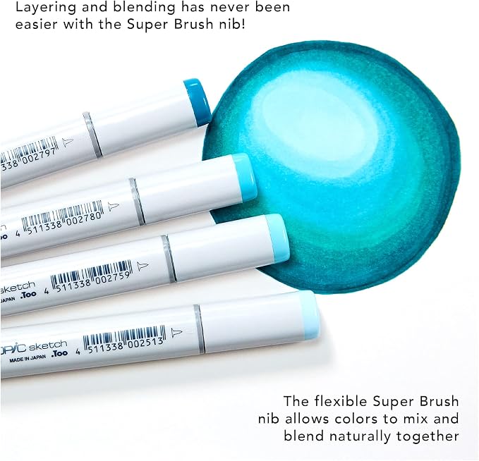 Copic Sketch Fusion #4 Orange 3-Color Refillable Dual-Tip Alcohol Markers