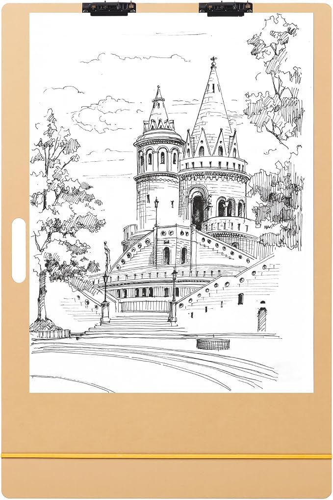 Poola Voidra Extra Large Drawing Board 24" x 36" Large Sketch Board with Handle for Drafting Art Portable Art Tool Drawing Painting for Artists School, Studio, Class or Field Use