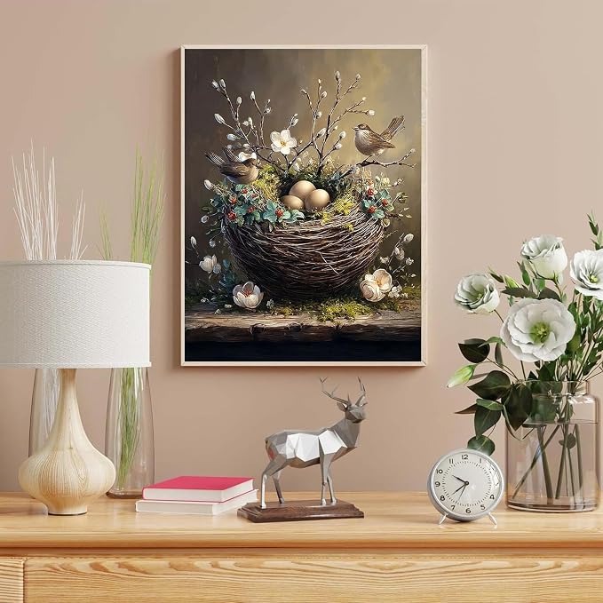 HITO Bird Paint by Numbers Kit for Adults, Paint by Numbers Kits for Adults | Bird Paint by Numbers for Adults Beginner, Bird Paint by Numbers for Gift Home Wall Decor 16x20 inch Frameless