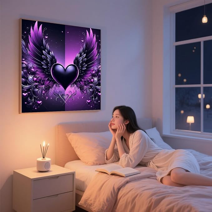ijbnhd Angel Wings Diamond Art Kits for Adults - 12X12Inch