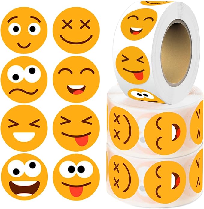 1500 Pcs Smiley Face Stickers Motivational Stickers for Teachers