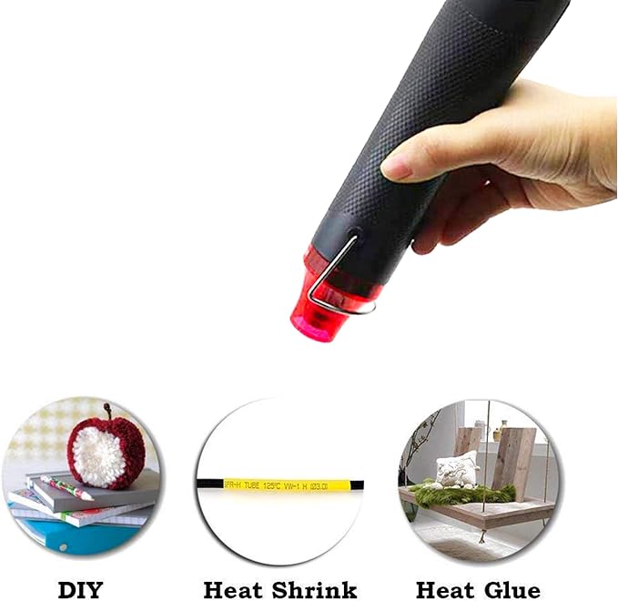 Bubble Removing Tool for Epoxy Resin and Acrylic Art, DIY Glitter Tumblers, Specially-Designed Heat Gun for Making Acrylic Resin Travel Mugs Tumblers to Remove Air Bubbles (Black)