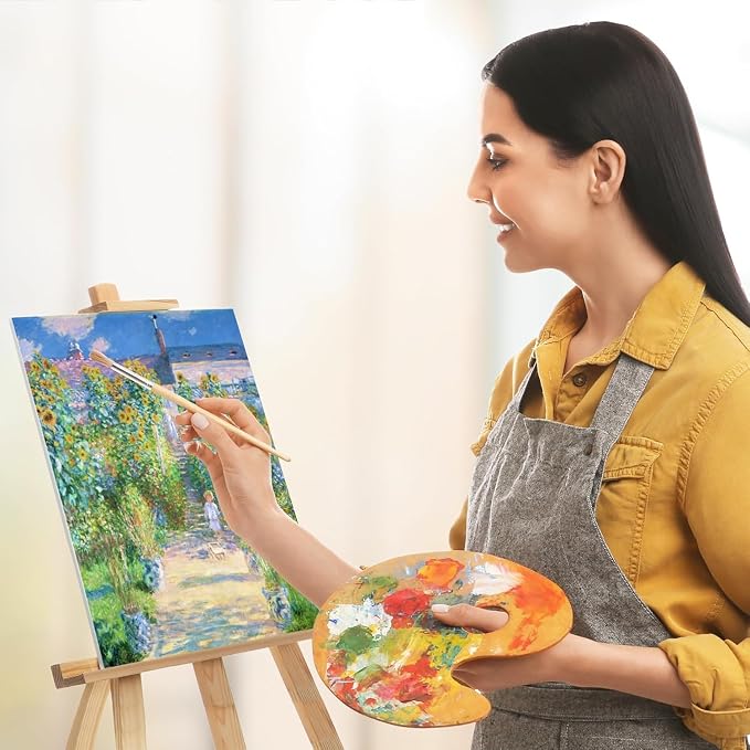 KEFF Canvas for Painting - 5-Pack 8x10 Canvas Value Pack - 100% Cotton Triple Primed Small Canvases for Painting. Mini Canvases Bulk Set for Acrylic, Oil, Watercolor&Tempera - Art Supplies for Adults