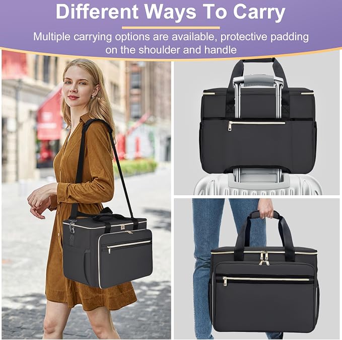 Anitor Sewing Machine Carrying Case with Removable Bottom Padding