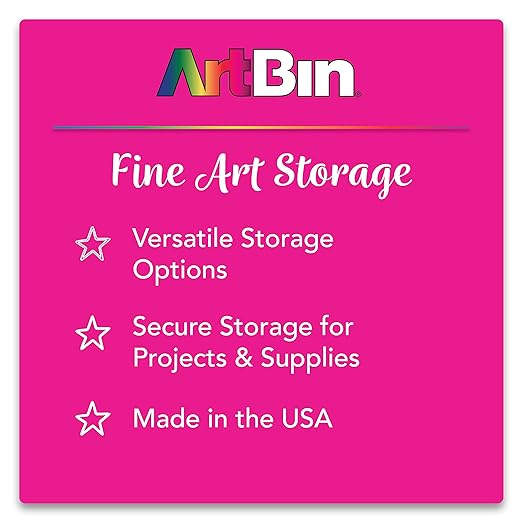 ArtBin Pencil Utility Box, Divided Organizer for Pens and Markers, Charcoal