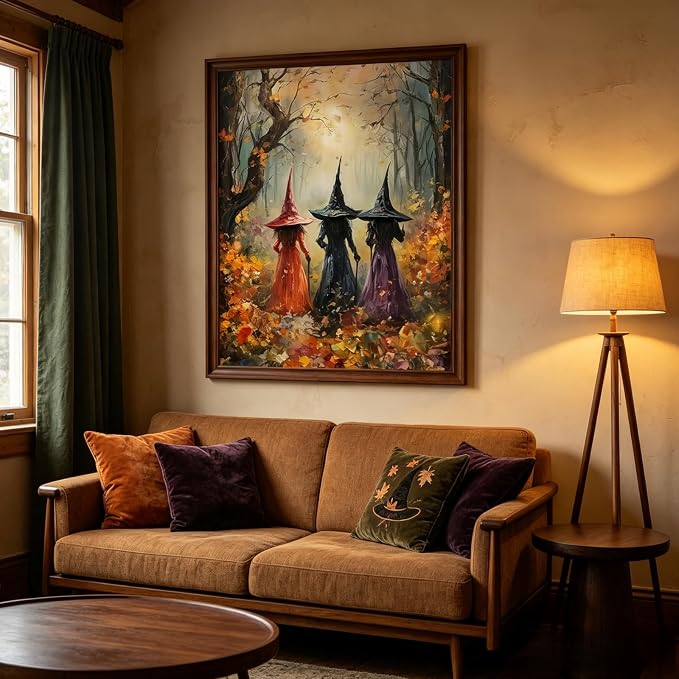 CSZPPQAF Halloween Witch Paint by Numbers Kits for Adults Beginners