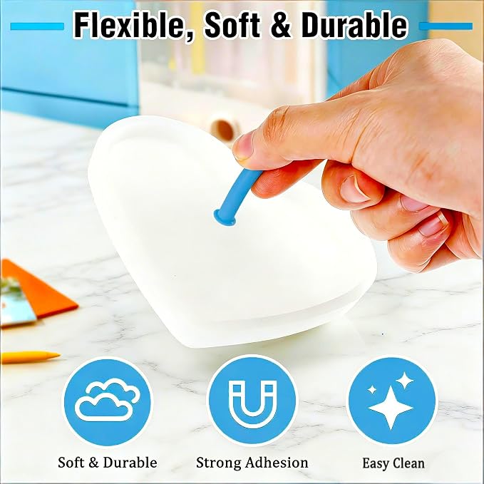 Resin Hole Maker 35 Pcs 7 Sizes Drill-Free Silicone Inserts for Epoxy Resin