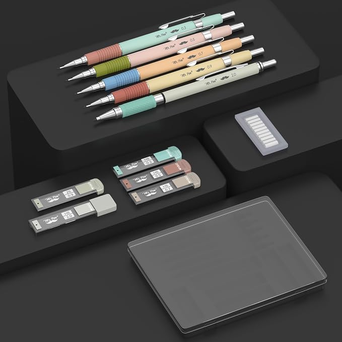 Mr. Pen- Art Mechanical Pencil Set, 5 Metal Mechanical Pencils (0.3, 0.5