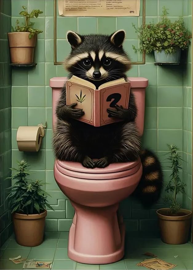 Diamond Art Kits for Adults,Raccoon Diamond Painting Kits 12 x 16in