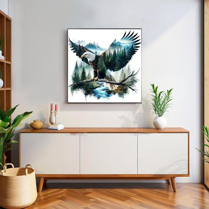 bleihum Diamond Art Kits for Adults Forest Gem Art 13.8x13.8inch