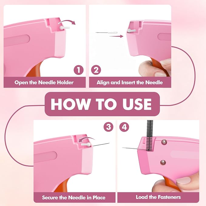 Stitch Gun for Clothes, Tagging Gun, Quick Clothing Fixer, Gerbera