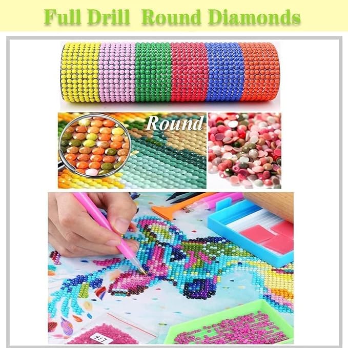 Diamond Art Kits for Adults,Black Cat Diamond Painting Kits 12X16 Inch