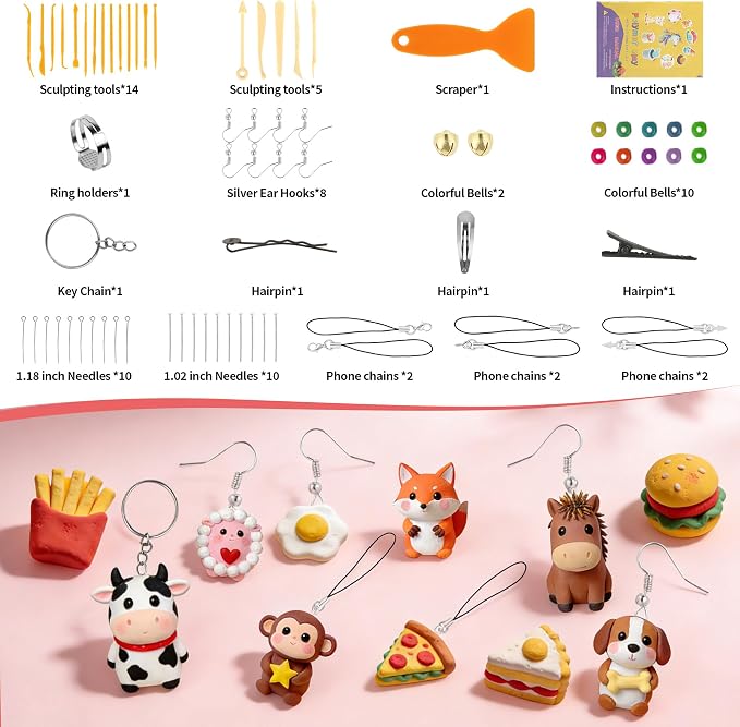 Artpar Polymer Clay Kit,102 Colors Modeling Clay for Kids,Oven Bake Clay | Molding Clay Set With Sculpting Tools Jewelry Accessories,Safe & Non-Toxic,DIY Arts and Crafts Gifts for Children & Adults