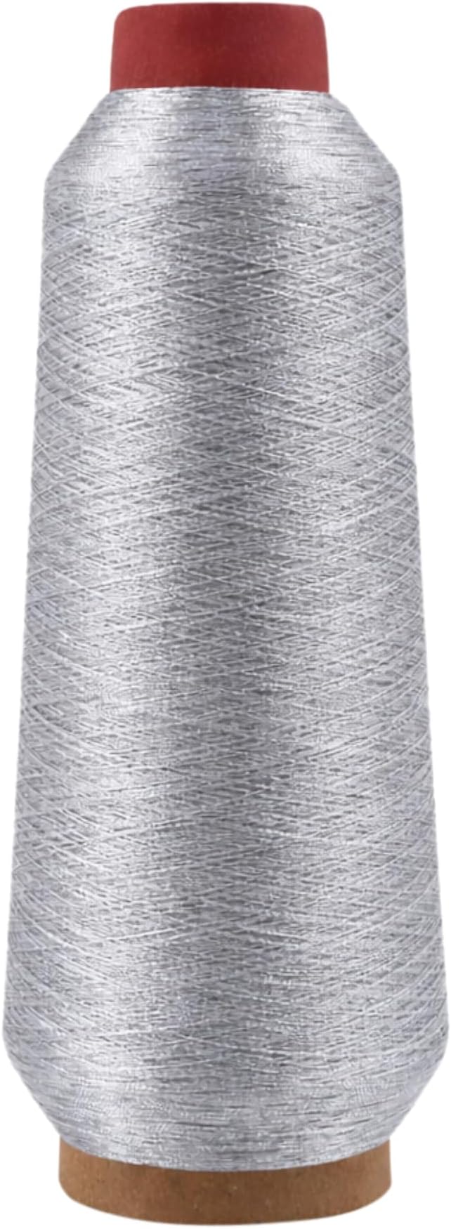 Mandala Crafts Metallic Silver Embroidery Floss for Sewing, 3281 Yard Spool