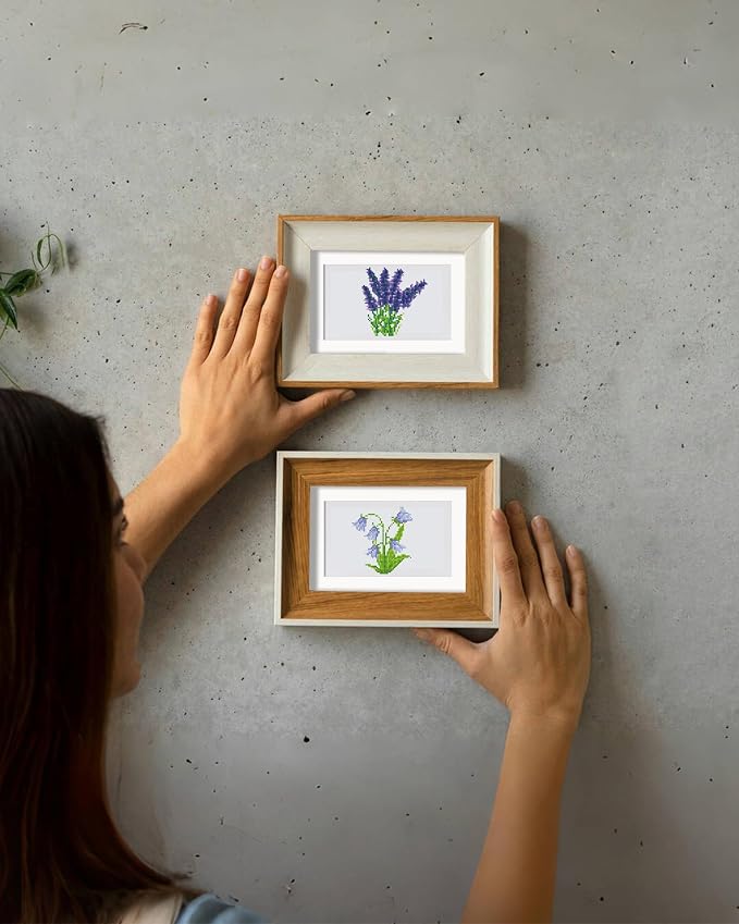 PeakLuv Small Diamond Art Kits Flowers Mini Diamond Painting Kit for Adults