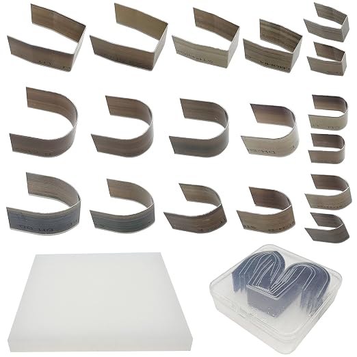 19 PCS Leather Cutter Tool Set, 18 PCS Punch Tools With Perforated Matting, Cutting Dies, Hole Punch Kit for DIY Crafts