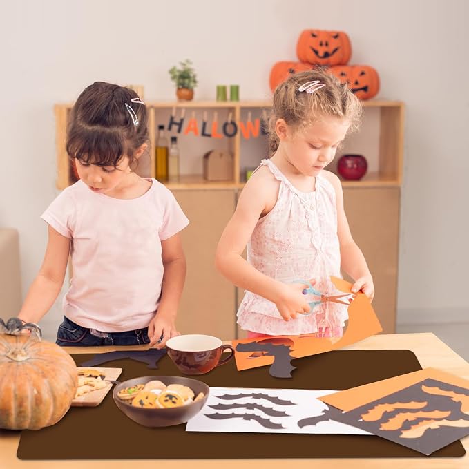 Extra Large Silicone Table Mat, Silicone Mat for Crafts Kids Dinner Placemat Desk Countertop Waterproof Protector Mats, Heat Insulation Kitchen Pastry Mat Rolling Dough Pad (Coffee, 23.6''x15.7'')