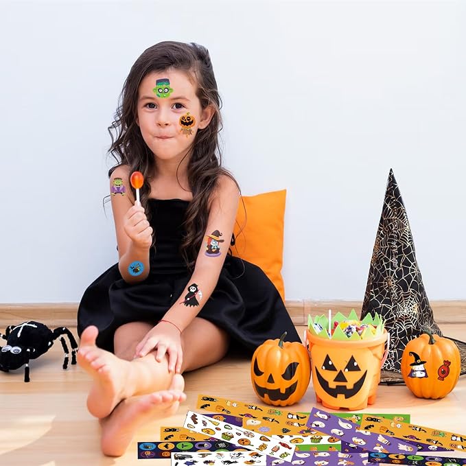 1200+PCS Cute Halloween Stickers for Kids - Party Favors Gifts & Decoration