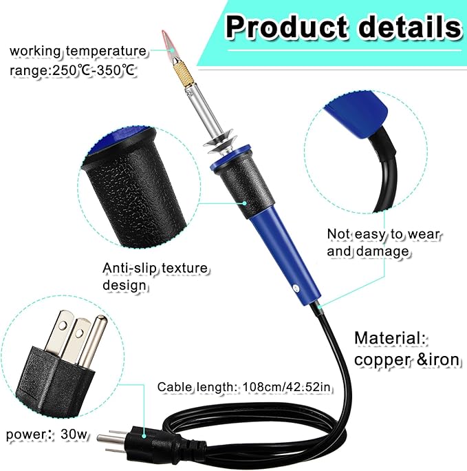 Honoson 19 Pcs Electric Hot Knife Cutting Tool with 14 Blades, Blue