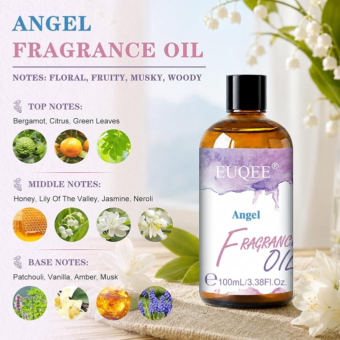 EUQEE Angel Fragrance Oil for Candle&Soap Making 3.38 Fl Oz/100ML