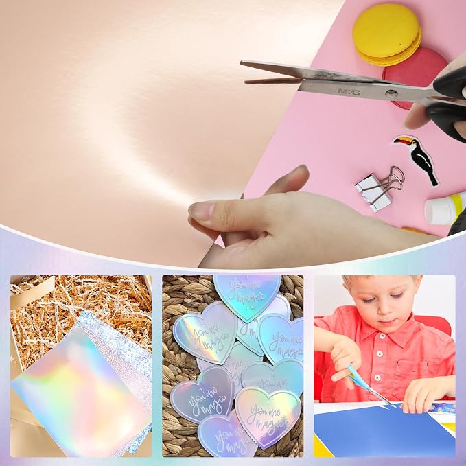 30 Pack Metallic Cardstock Paper Sheets 250gsm/92lb 6×8inch