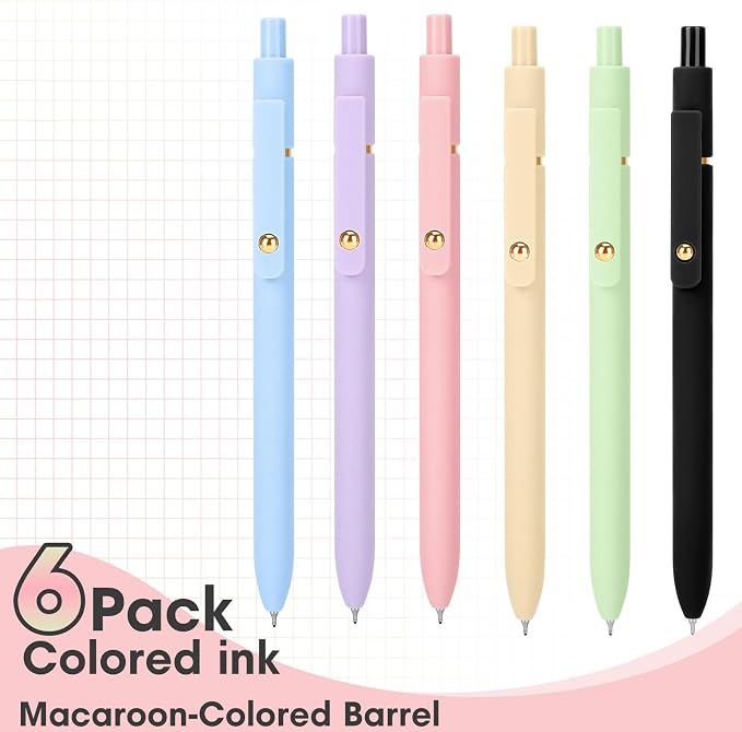 Ddaowanx Colored Gel Pens Set,0.5mm Retractable Quick Dry Colorful Ink Pens