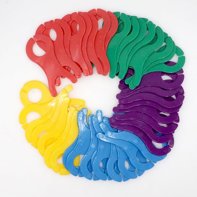 Joyangy 40-Pack Large Yarn Bobbins 5-Color Thread Spool Holder