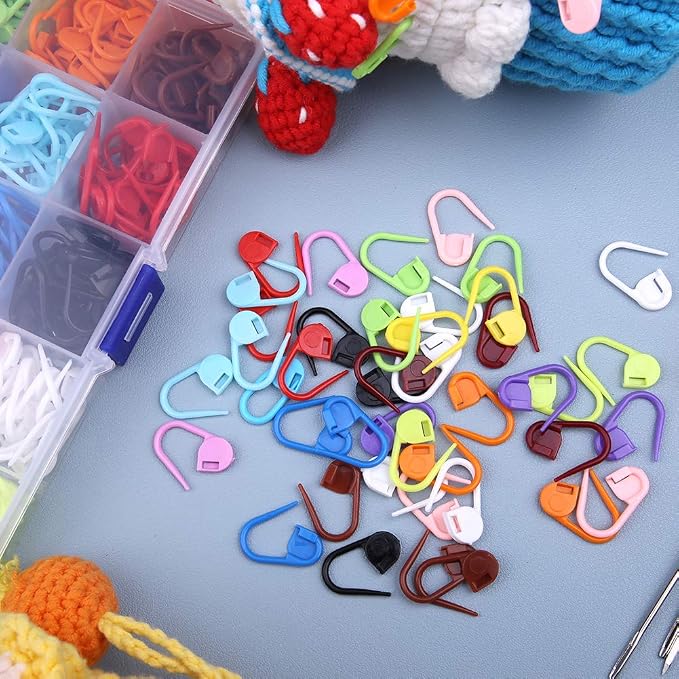 LUNARM Crochet Stitch Markers 315PCS Stitch Markers for Crocheting Knitting
