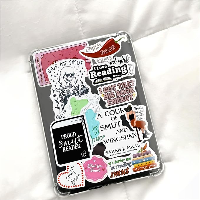 EOAOD 100 Book Stickers for Kindle, Smutty Bookish Stickers for Adults | Waterproof Vinyl for Laptops, Water Bottles, Journals and E-Readers, Made for Romance Fans, Book Lovers and BookTok Gifts