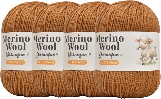 1oo% Australian Merino Wool Yarn, Sport Weight, 4 Balls – 656 Yds