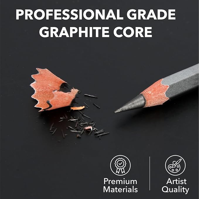 Mr. Pen- Drawing Sketching Pencil Set, 24 Pack, Hardness Grades (12B-10H) | Artist Graphite Pencils for Sketching, Sketch Set for Artists, Shading & Art Projects, Sketching Supplies