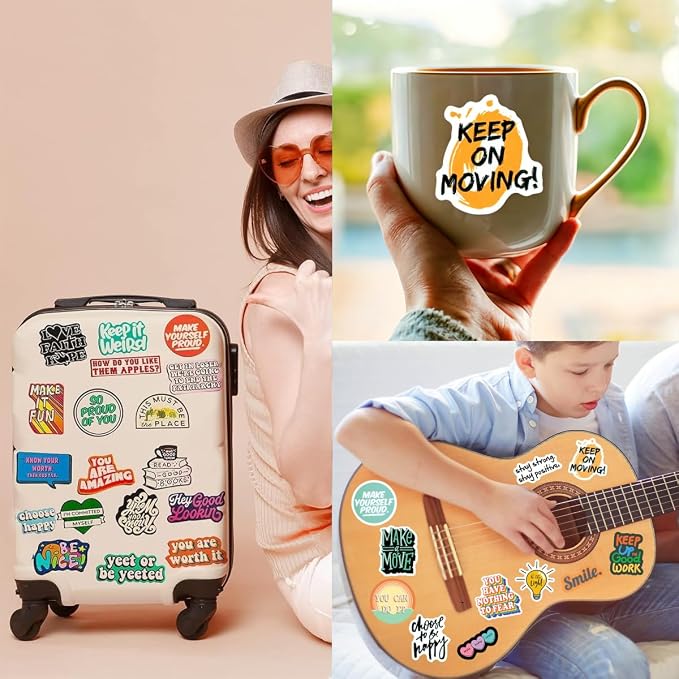 300PCS Inspirational Motivational Stickers for Scrapbook Planner Adults
