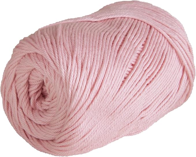 Knit Picks Dishie Pink Worsted Weight 100% Cotton Yarn for Crocheting