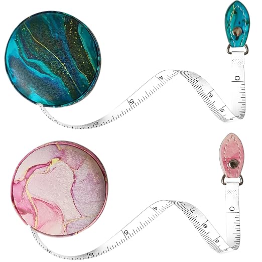 Tape Measure Body Measuring Tape，Medical Body Cloth Tailor Craft Dieting Measuring Tape, Dual Sided Retractable Ruler Colour Printed Soft Tape Measure Retractable