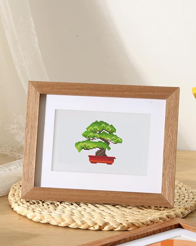PeakLuv Small Diamond Art Kits Green Plants Mini Diamond Painting Kits
