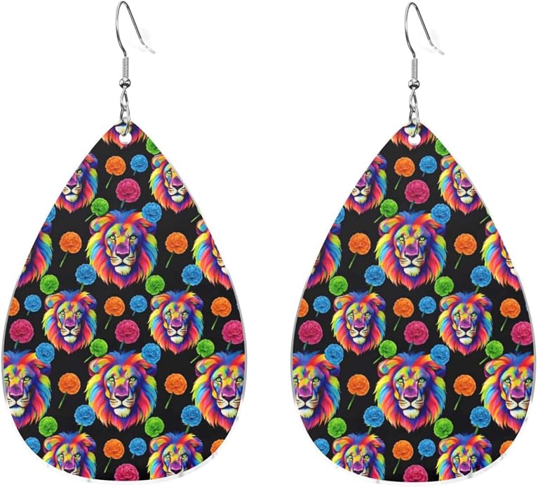Math Formula Equation Black Drop-Shaped Earrings 2.2 x 1.5 Inches