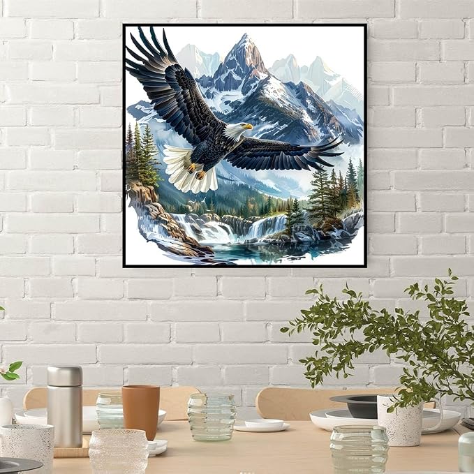 ijbnhd Eagle Diamond Art Kits for Adults 14x14in