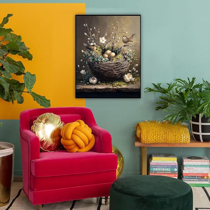 HITO Bird Paint by Numbers Kit for Adults, Paint by Numbers Kits for Adults | Bird Paint by Numbers for Adults Beginner, Bird Paint by Numbers for Gift Home Wall Decor 16x20 inch Frameless