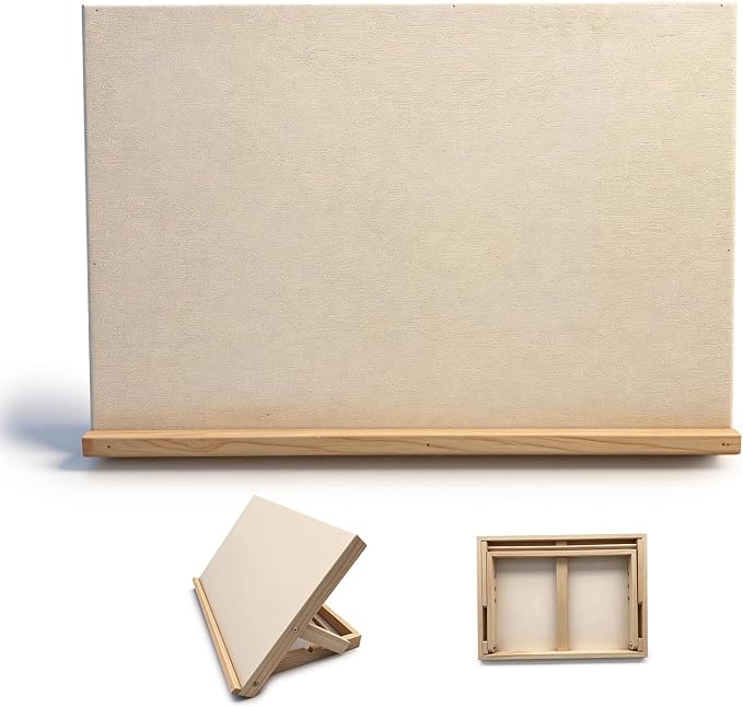 Desktop Easel,Easel for Painting – Adjustable Wooden Stand for Tabletop, Perfect for Artists, Students, and Hobbyists